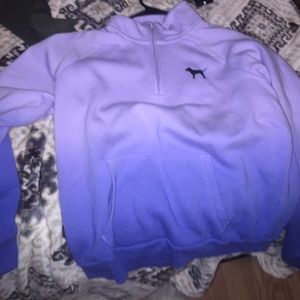 Pink ombré crew hoodie